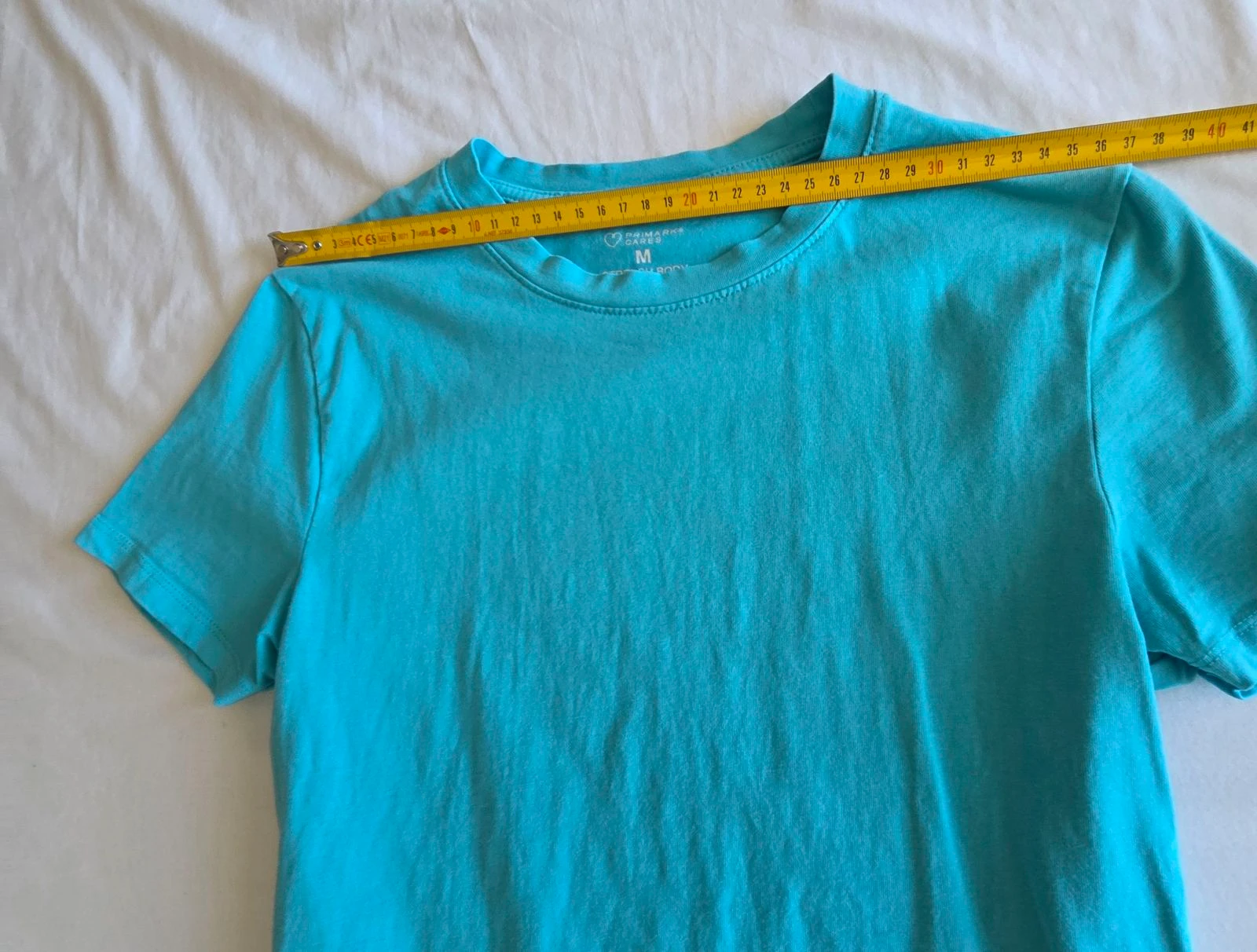 Camiseta corta turquesa M 40 42 Primark de manga corta y elástica – photo 8